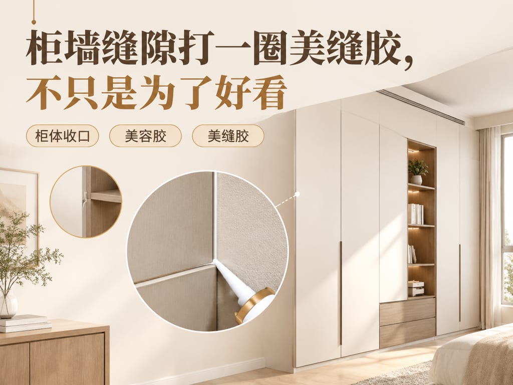 柜墙缝隙打一圈美缝胶,不只是为了好看