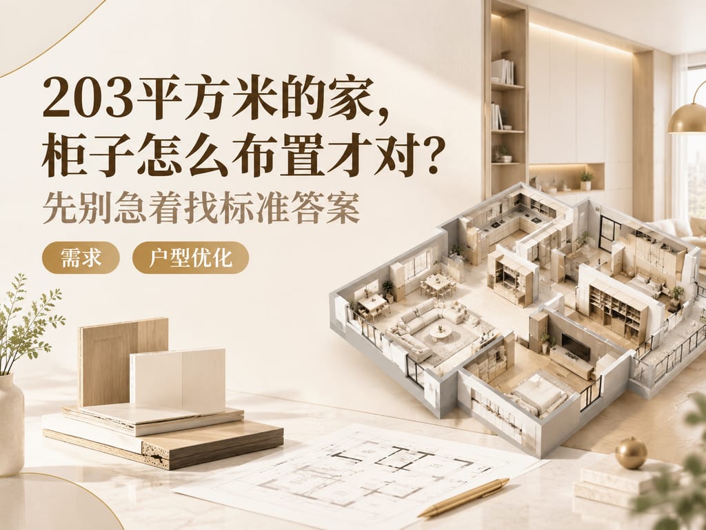 203平方米的家,柜子怎么布置才对?先别急着找标准答案
