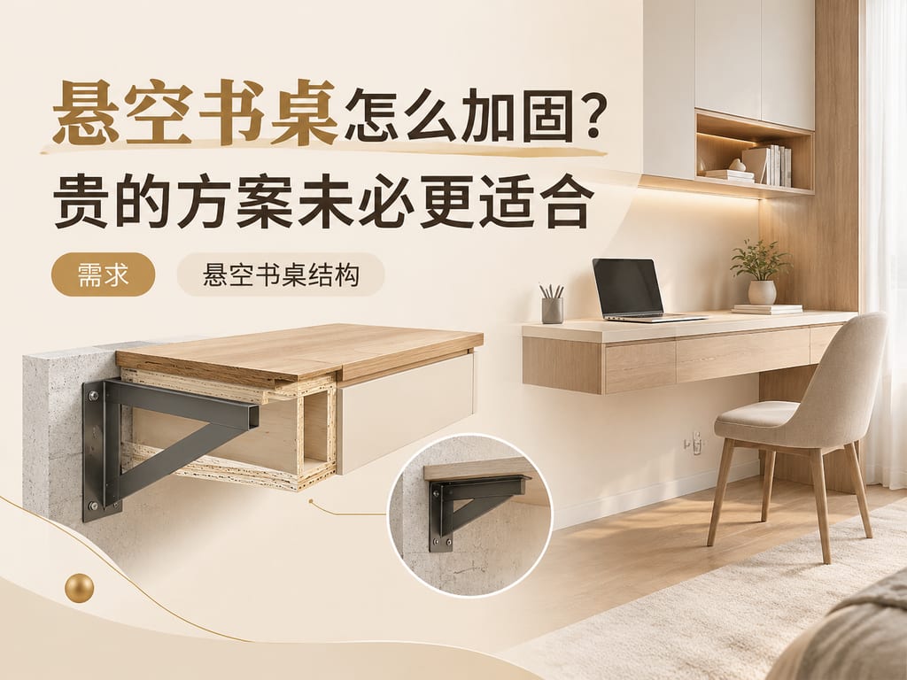 悬空书桌怎么加固?贵的方案未必更适合