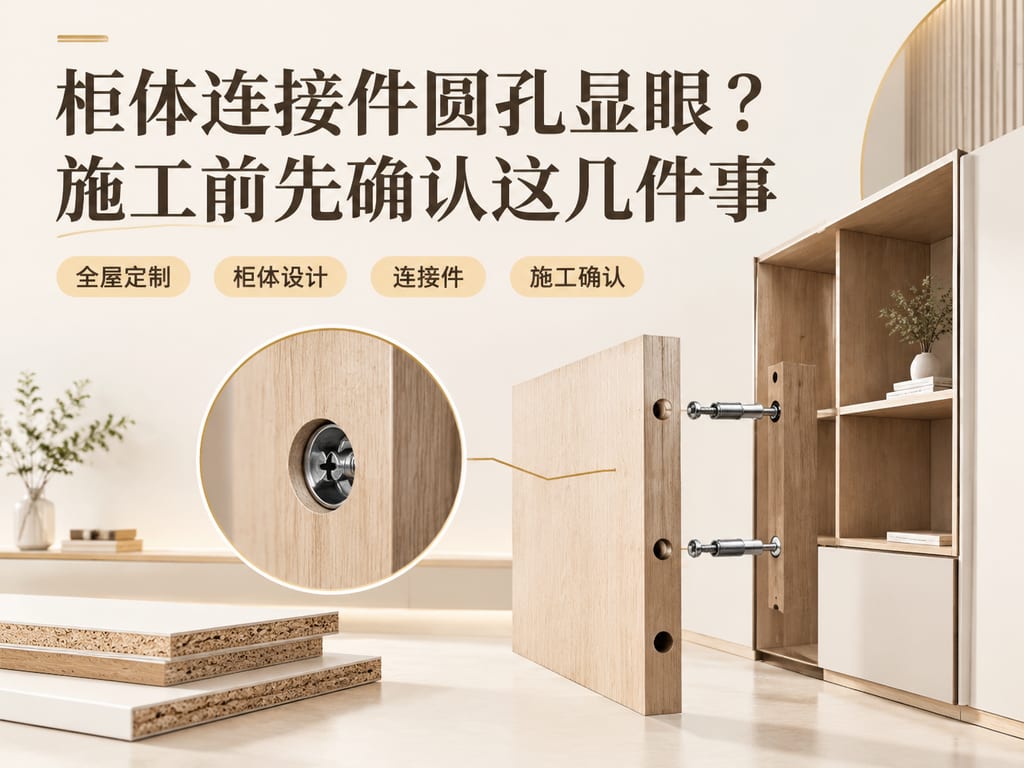 柜体连接件圆孔显眼?施工前先确认这几件事