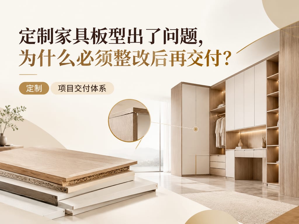 定制家具板型出了问题,为什么必须整改后再交付?