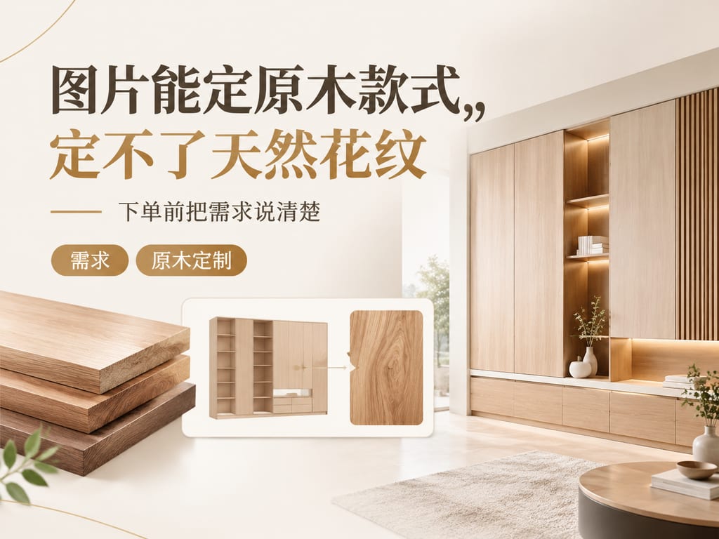 图片能定原木款式,定不了天然花纹:下单前把需求说清楚