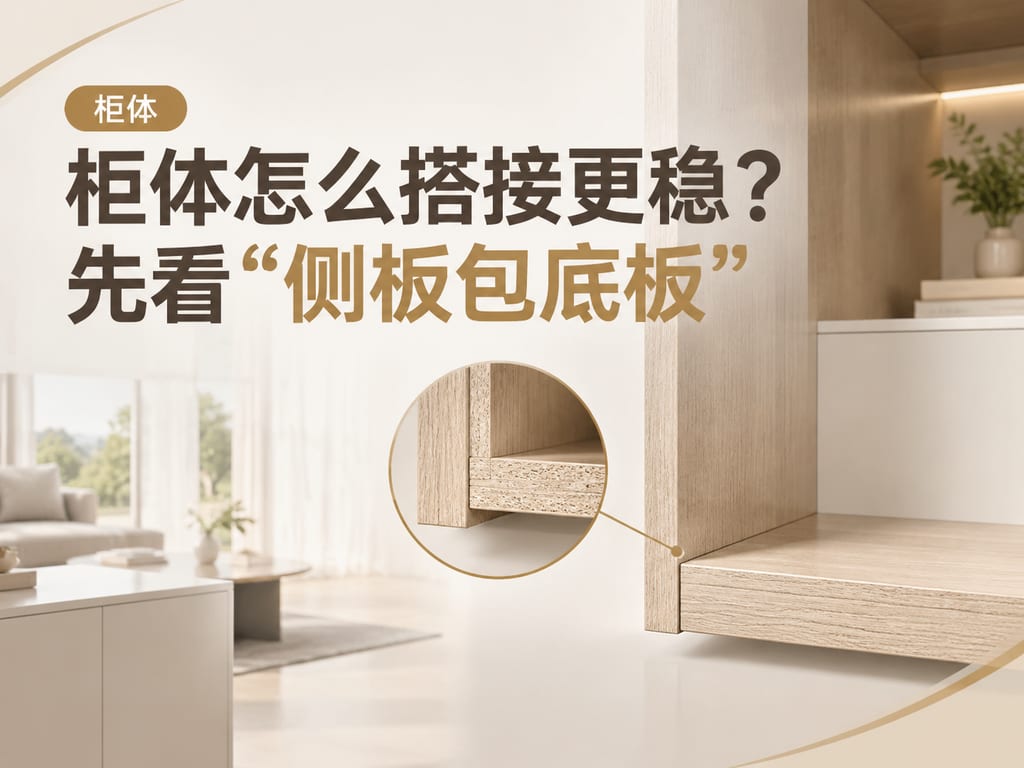 柜体怎么搭接更稳?先看“侧板包底板”