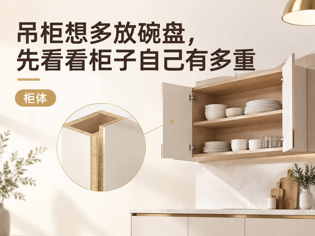 吊柜想多放碗盘,先看看柜子自己有多重