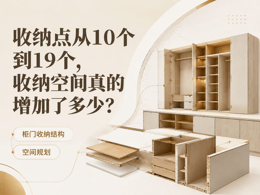收纳点从10个到19个,收纳空间真的增加了多少?