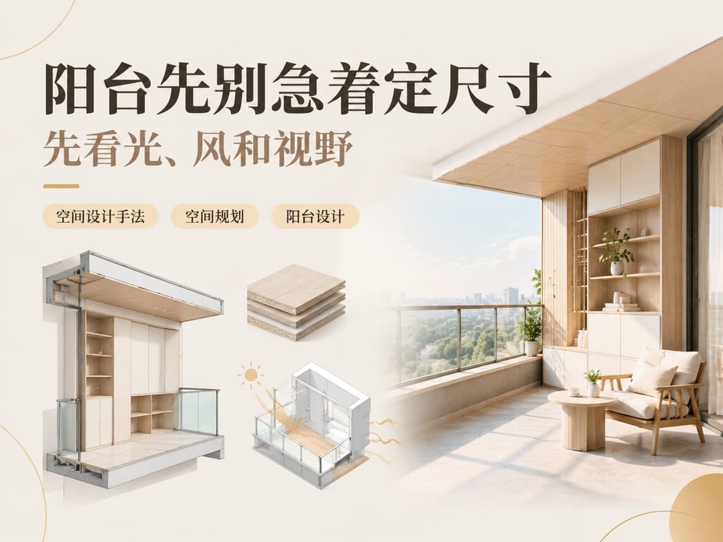 阳台先别急着定尺寸:先看光、风和视野