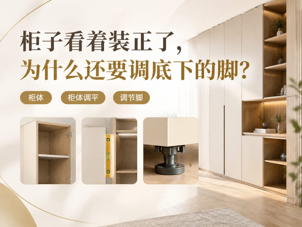 柜子看着装正了,为什么还要调底下的脚?