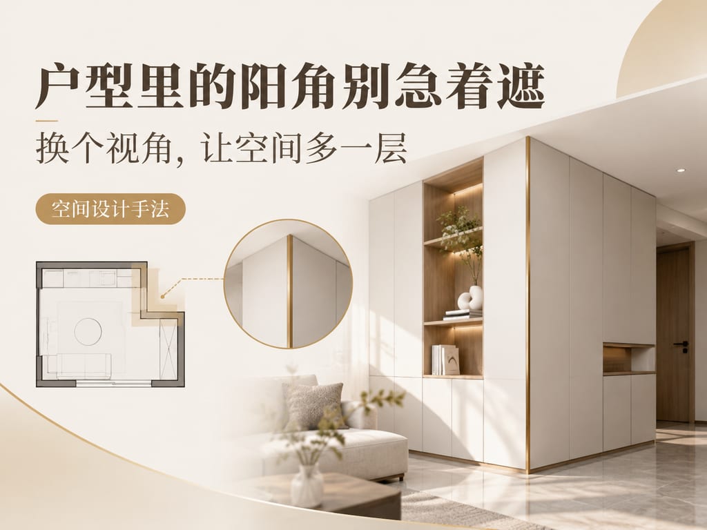 户型里的阳角别急着遮:换个视角,让空间多一层