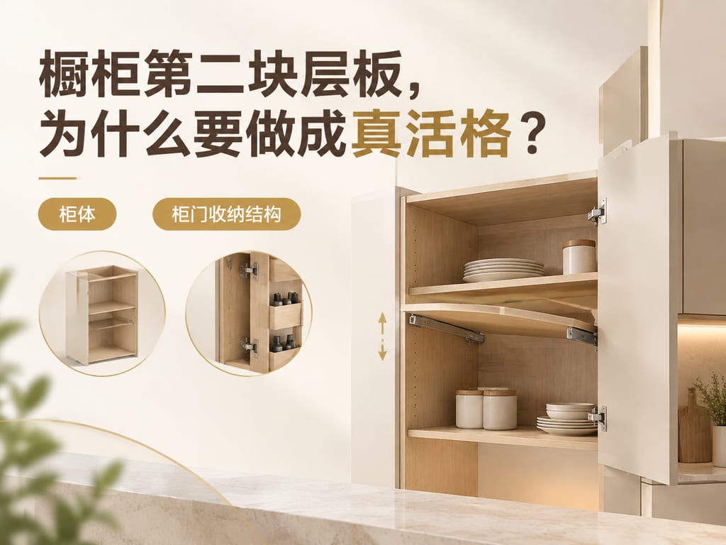 橱柜第二块层板,为什么要做成真活格?