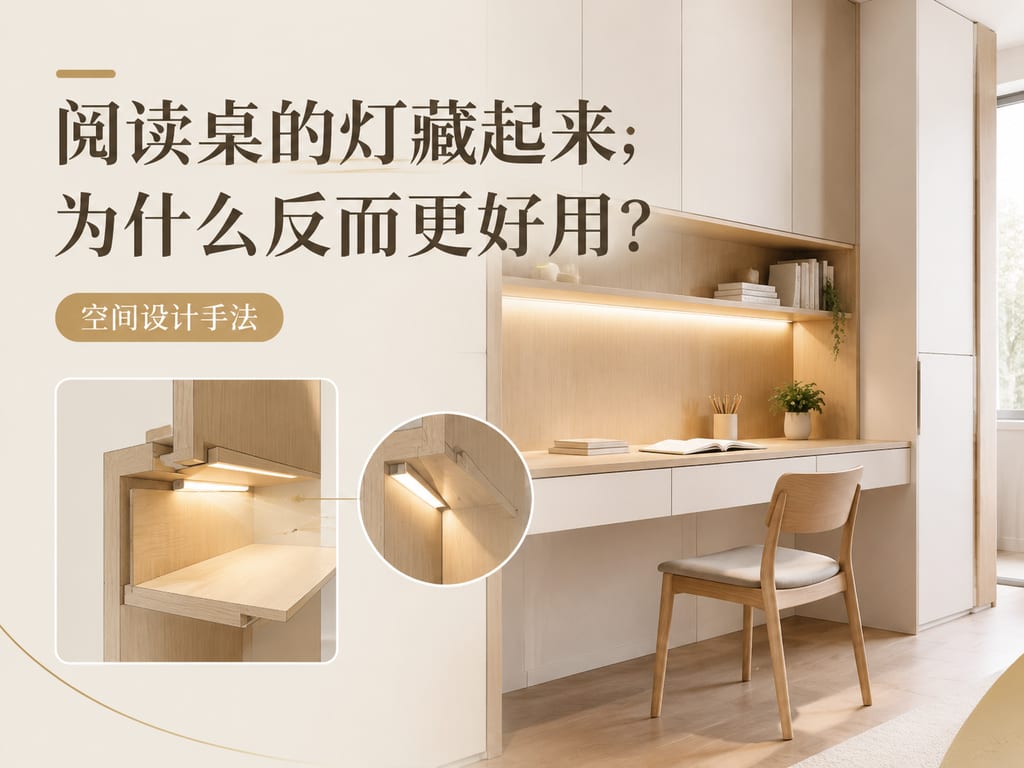 阅读桌的灯藏起来,为什么反而更好用?