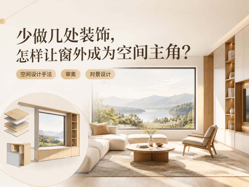 少做几处装饰,怎样让窗外成为空间主角?