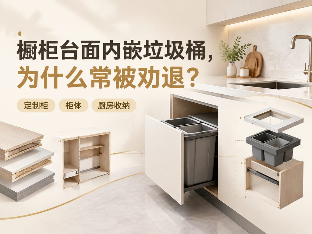 橱柜台面内嵌垃圾桶,为什么常被劝退?
