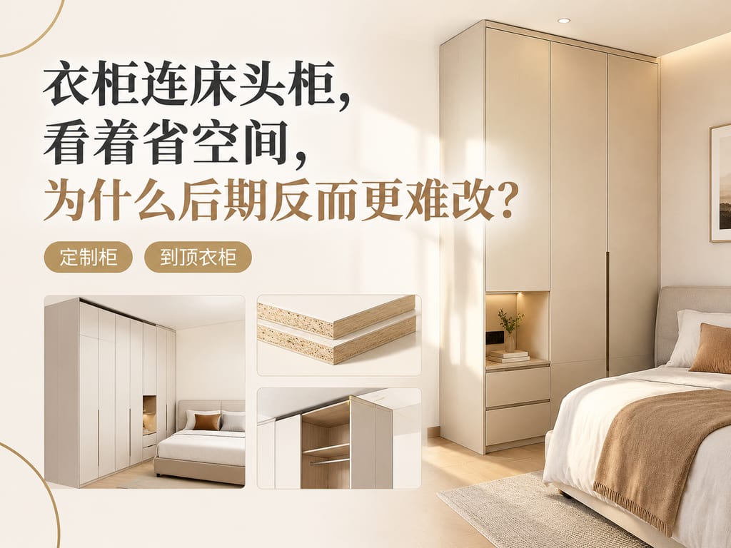 衣柜连床头柜,看着省空间,为什么后期反而更难改?