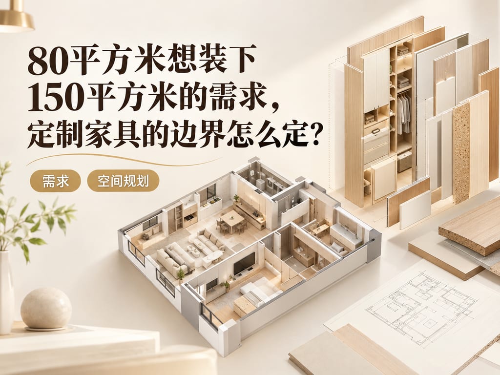 80平方米想装下150平方米的需求,定制家具的边界怎么定?