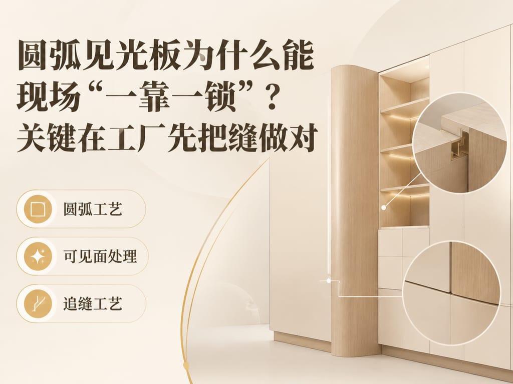 圆弧见光板为什么能现场“一靠一锁”?关键在工厂先把缝做对