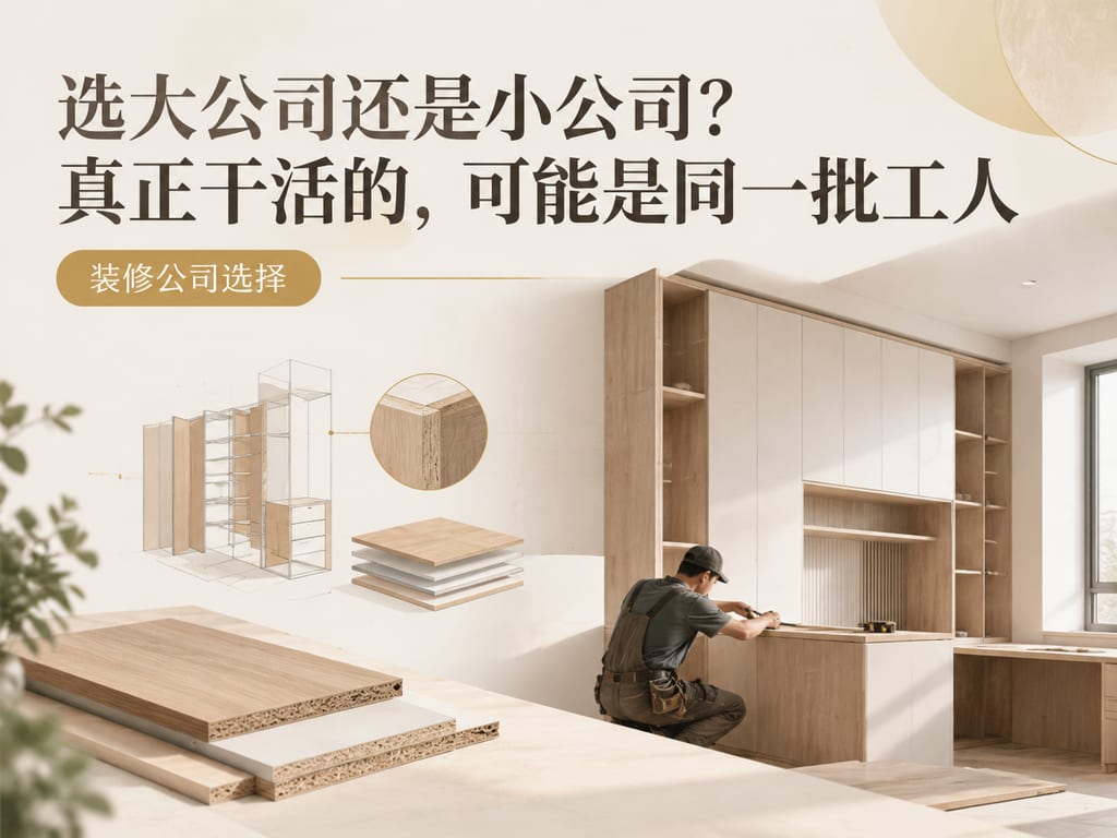 选大公司还是小公司?真正干活的,可能是同一批工人