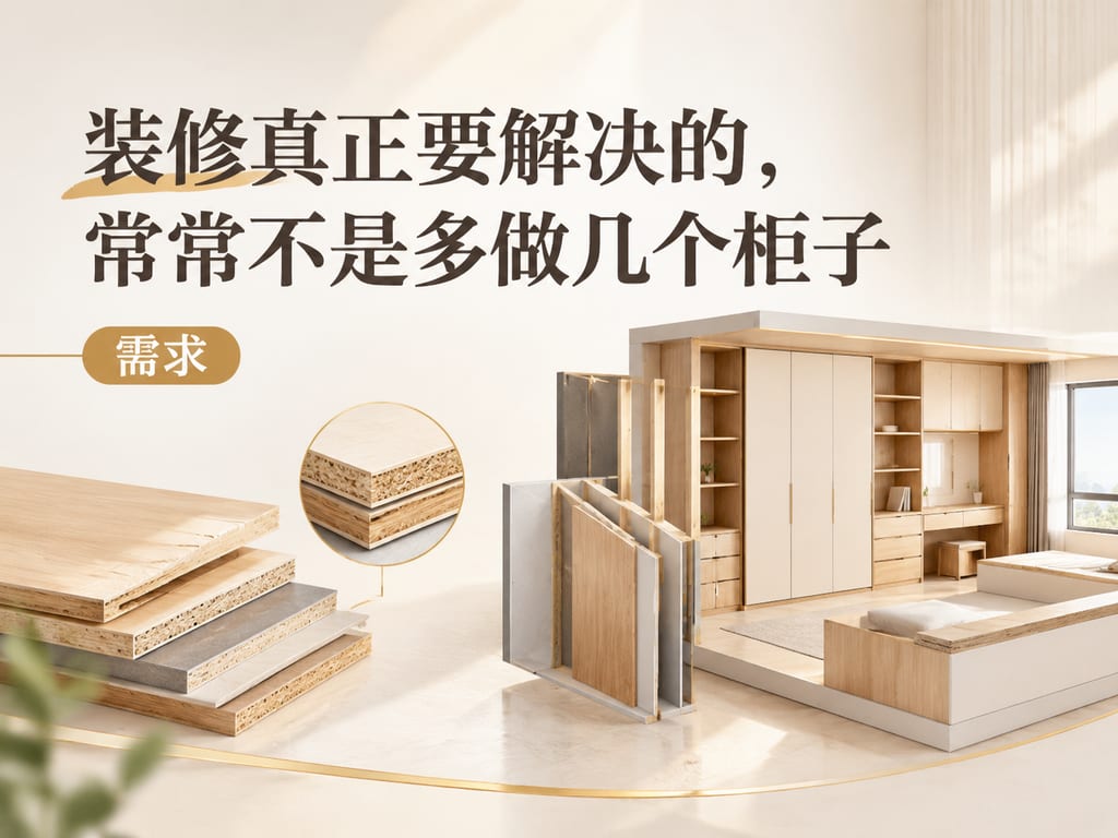 装修真正要解决的,常常不是多做几个柜子