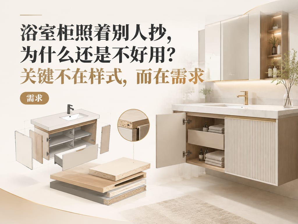 浴室柜照着别人抄,为什么还是不好用?关键不在样式,而在需求