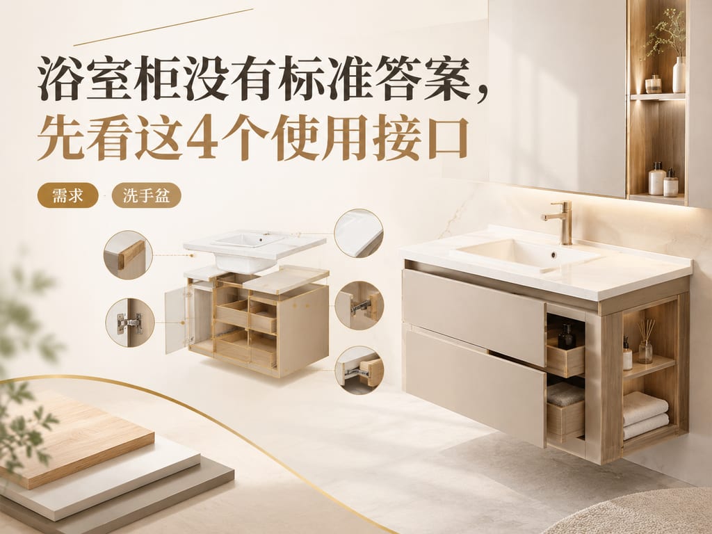 浴室柜没有标准答案,先看这4个使用接口