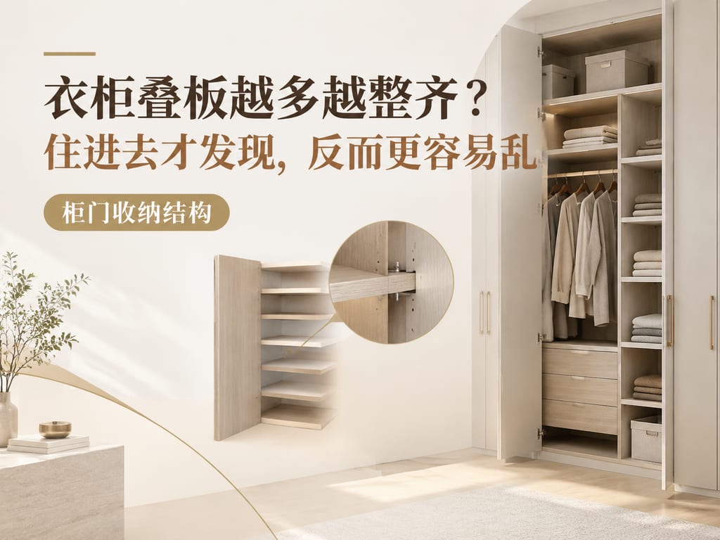 衣柜叠板越多越整齐?住进去才发现,反而更容易乱