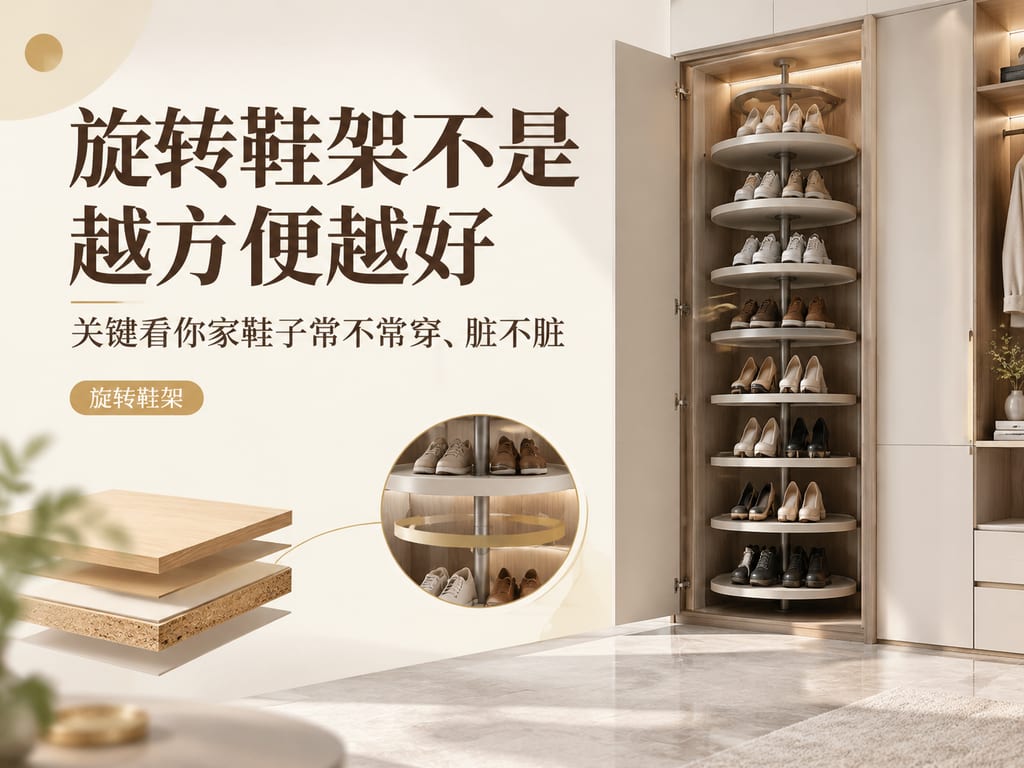 旋转鞋架不是越方便越好:关键看你家鞋子常不常穿、脏不脏