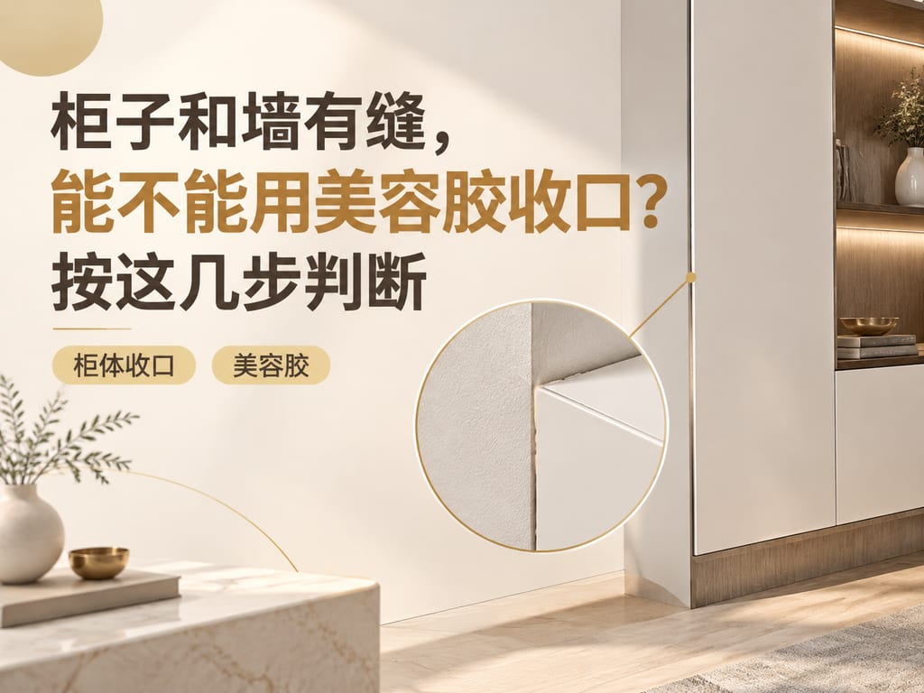柜子和墙有缝,能不能用美容胶收口?按这几步判断