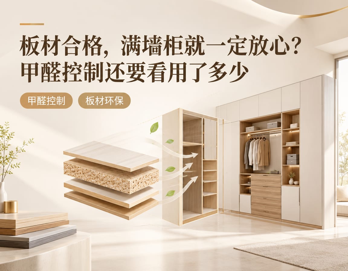 板材合格,满墙柜就一定放心?甲醛控制还要看用了多少