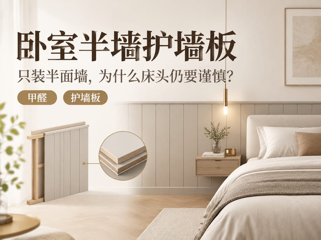 卧室半墙护墙板:只装半面墙,为什么床头仍要谨慎?