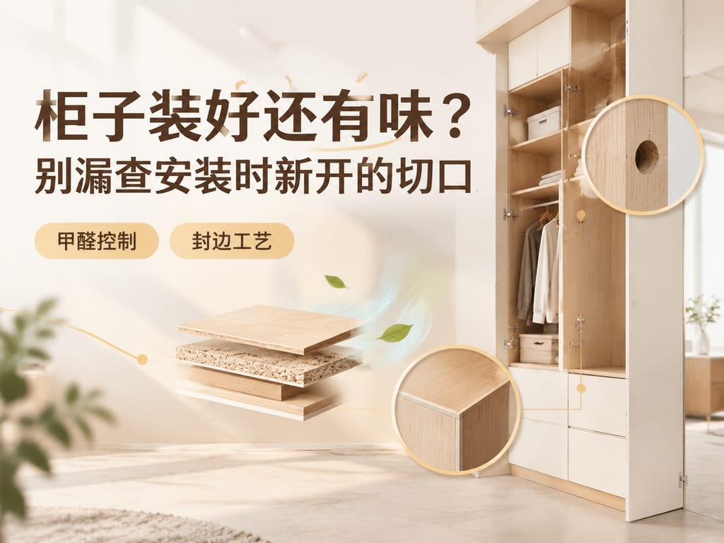 柜子装好还有味?别漏查安装时新开的切口
