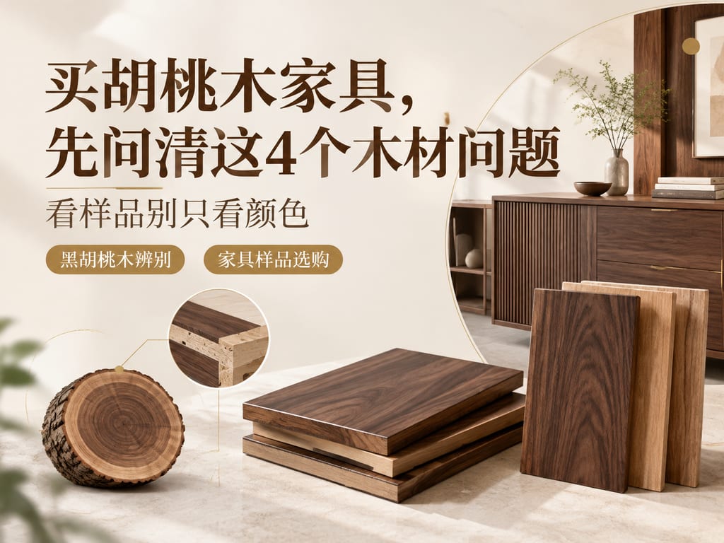 买胡桃木家具,先问清这4个木材问题:看样品别只看颜色