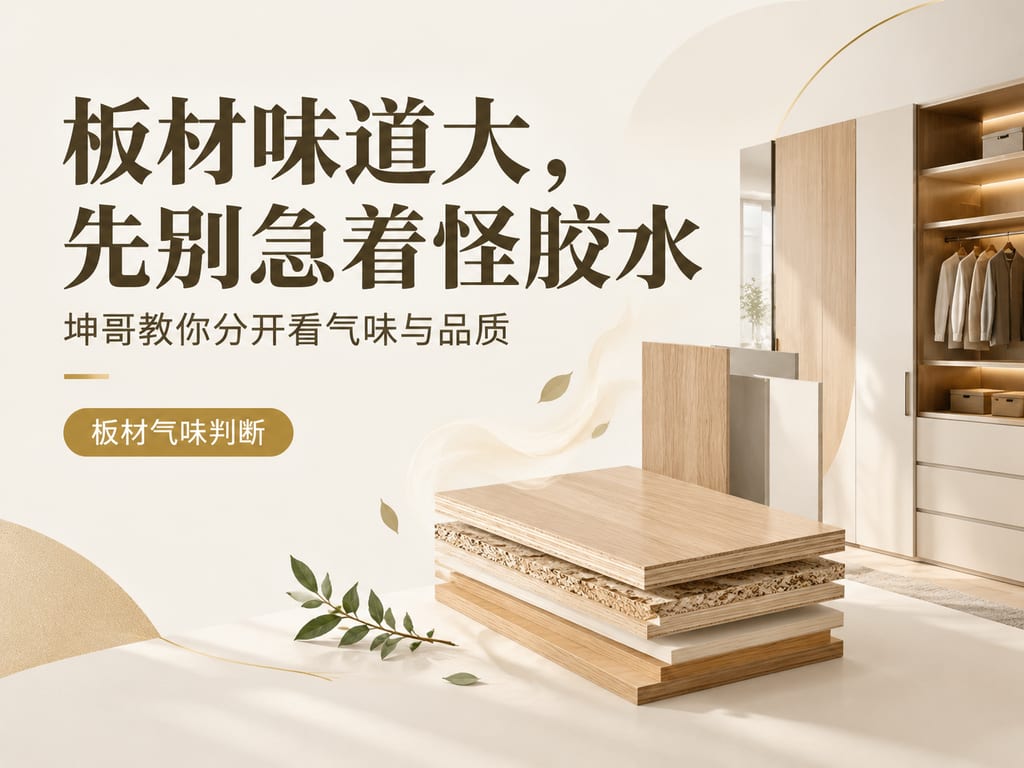 板材味道大,先别急着怪胶水:坤哥教你分开看气味与品质