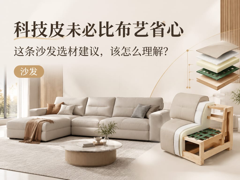 科技皮未必比布艺省心:这条沙发选材建议,该怎么理解?