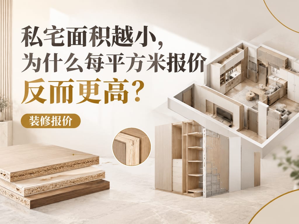私宅面积越小,为什么每平方米报价反而更高?