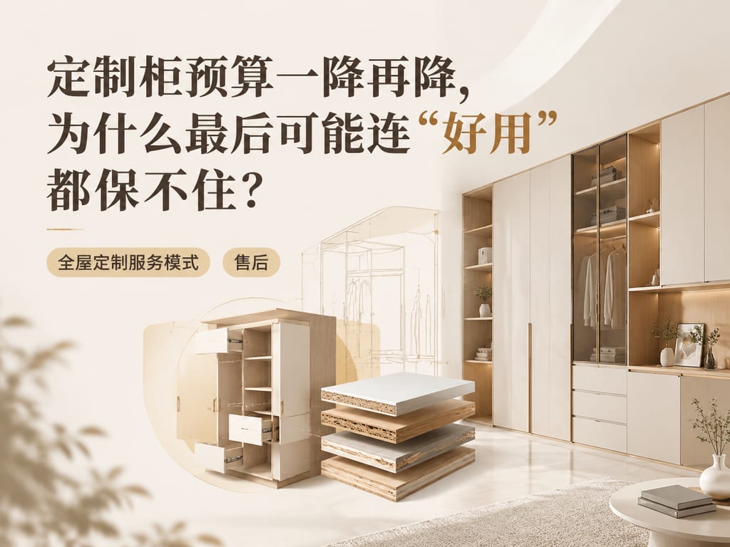 定制柜预算一降再降,为什么最后可能连“好用”都保不住?