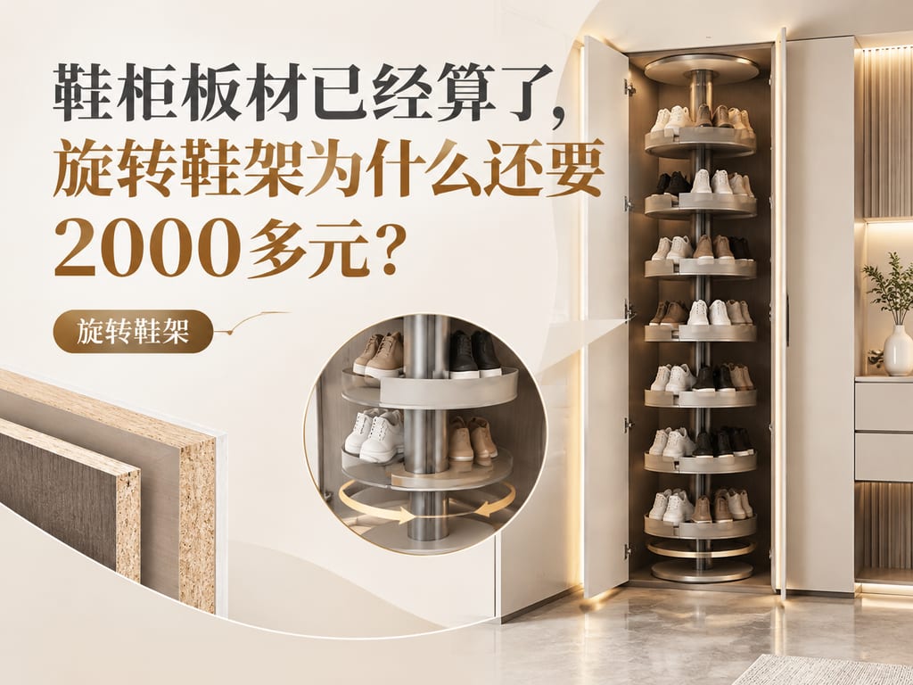 鞋柜板材已经算了,旋转鞋架为什么还要2000多元?